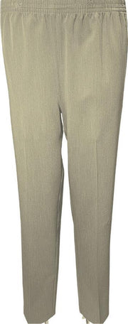 Sensia Pantalon Model Deva - Elastiek - Korte Lengtemaat - Kleur Beige- maat 48
