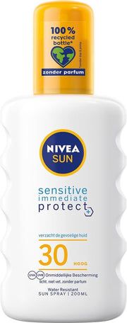 NIVEA SUN Sensitive Immediate Protect Zonnespray SPF 30 - 200 ml