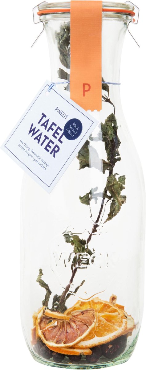 Pineut Tafelwater Karaf Citrus Munt En Blauwe Bes