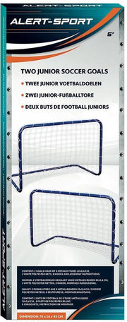 Alert Sport Mini Doelen 76x56x45 cm 2 Stuks Blauw/Wit
