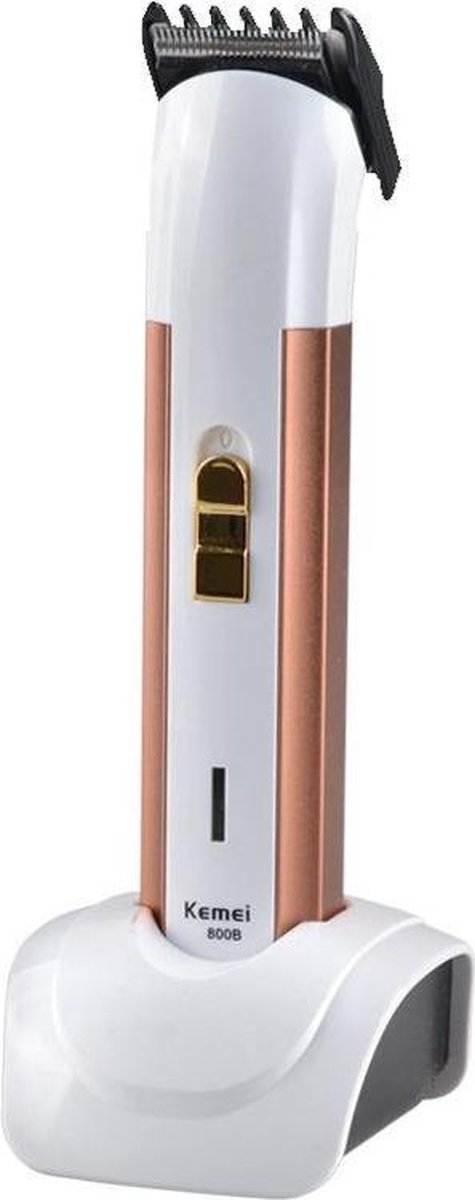 Kemei 800B - Trimmer - Baard trimmer - Anti-clip Systeem -  Wit grijs
