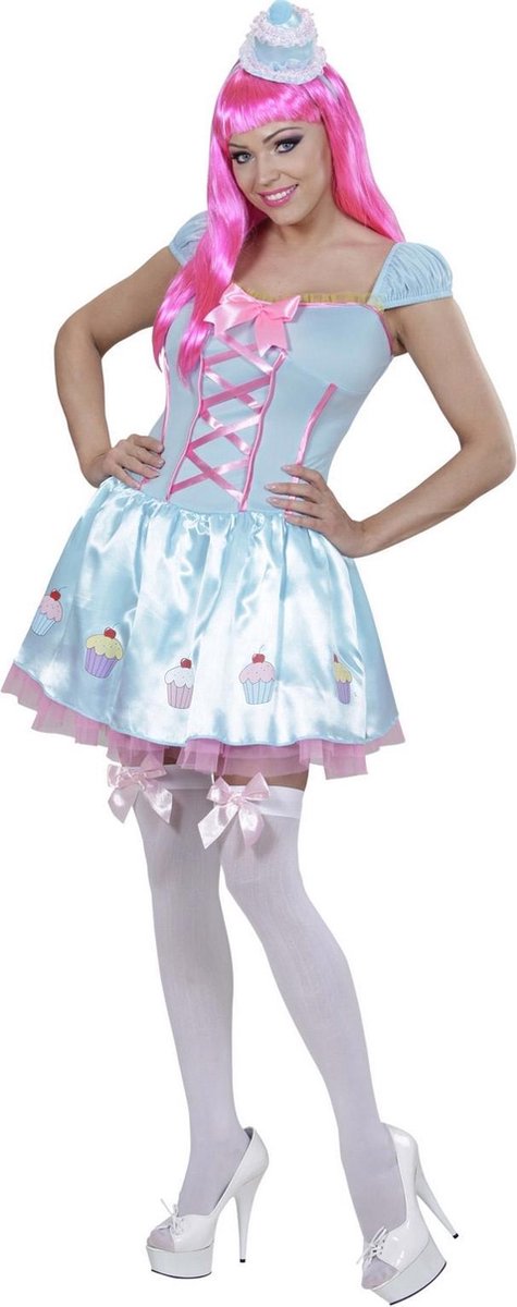 "Blauwe cupcake kostuum voor vrouwen  - Verkleedkleding - Small"