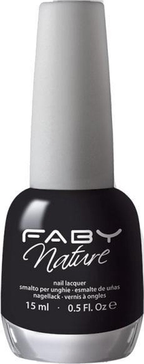 Faby Nagellak Black Pepper Dames 15 Ml Vegan Zwart