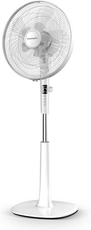 Thomson vloerventilator - dubbele bladen - THVEL470K - Wit