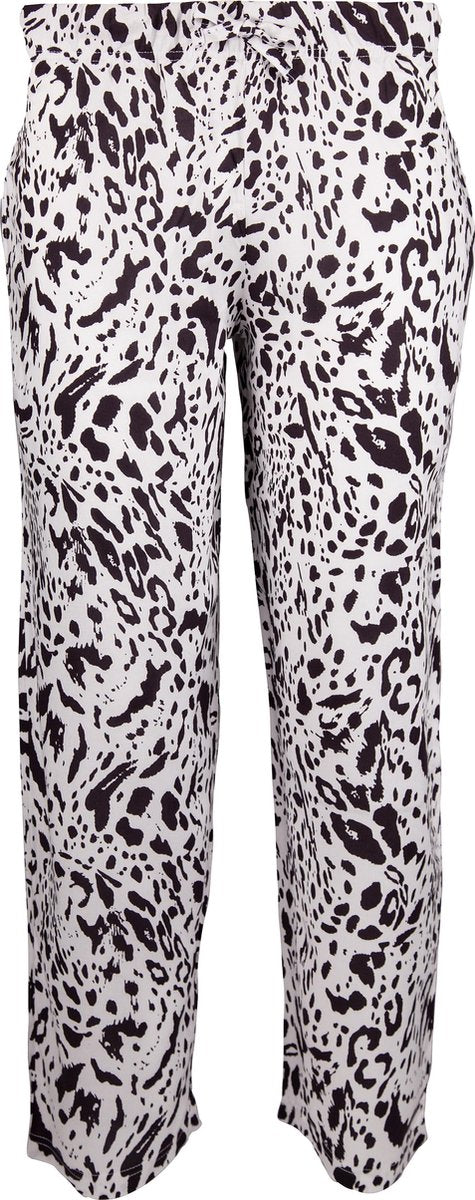 Amantes Zomerbroek Dierenprint Zwart/Wit Large