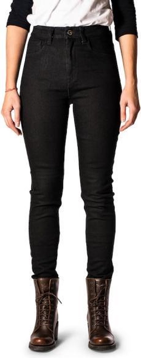 ROKKER Rokkertech High Waist Black Motorcycle Jeans L32/W32