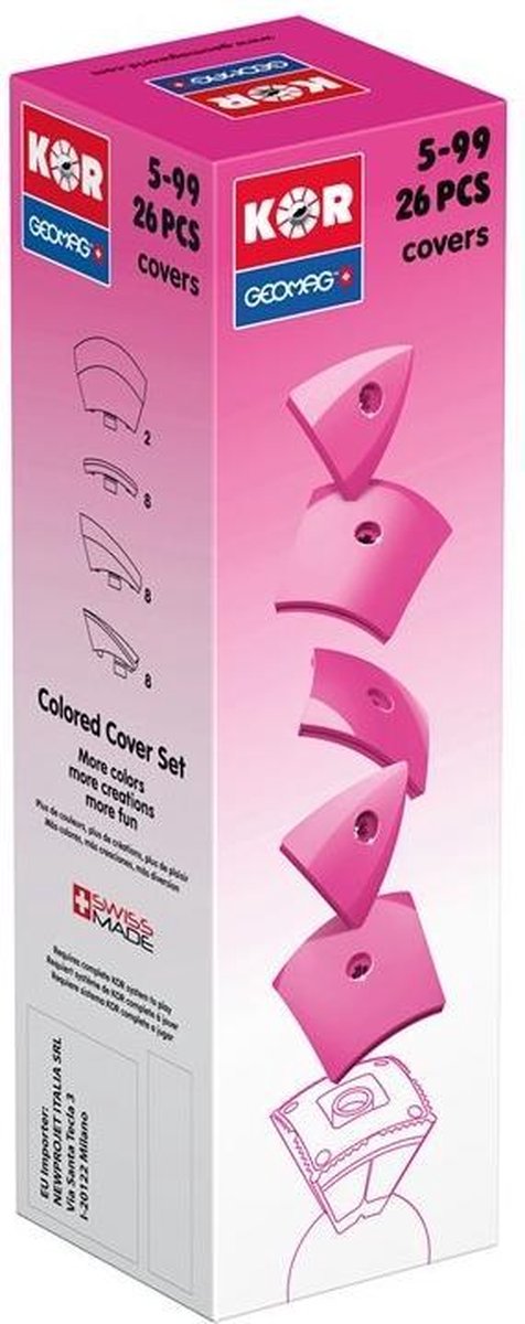 Geomag KOR 2.0 Pantone 232 Pink 26 delig