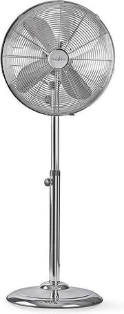 Staande Ventilator | Diameter: 40 cm | Aantal snelheden: 3 | Oscillatie | 50 W | Verstelbare hoogte | Chroom