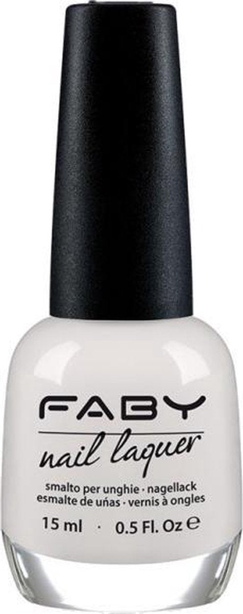 Faby Nagellak Optical White Dames 15 Ml Vegan Wit