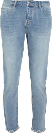 Cassis - Jeans met vlinders en strassteentjes - Denim