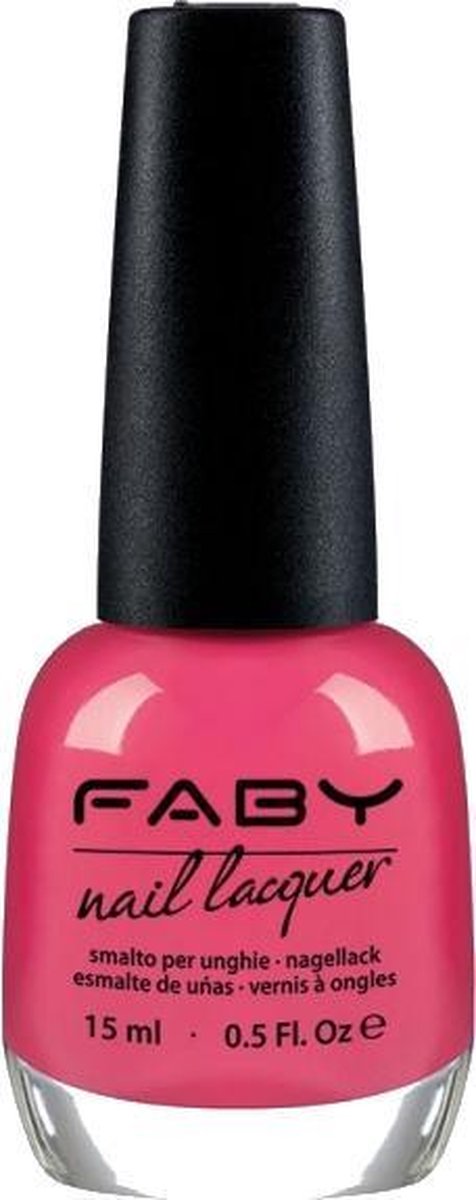 Faby Nagellak Hula Hoop Pink Dames 15 Ml Vegan Roze
