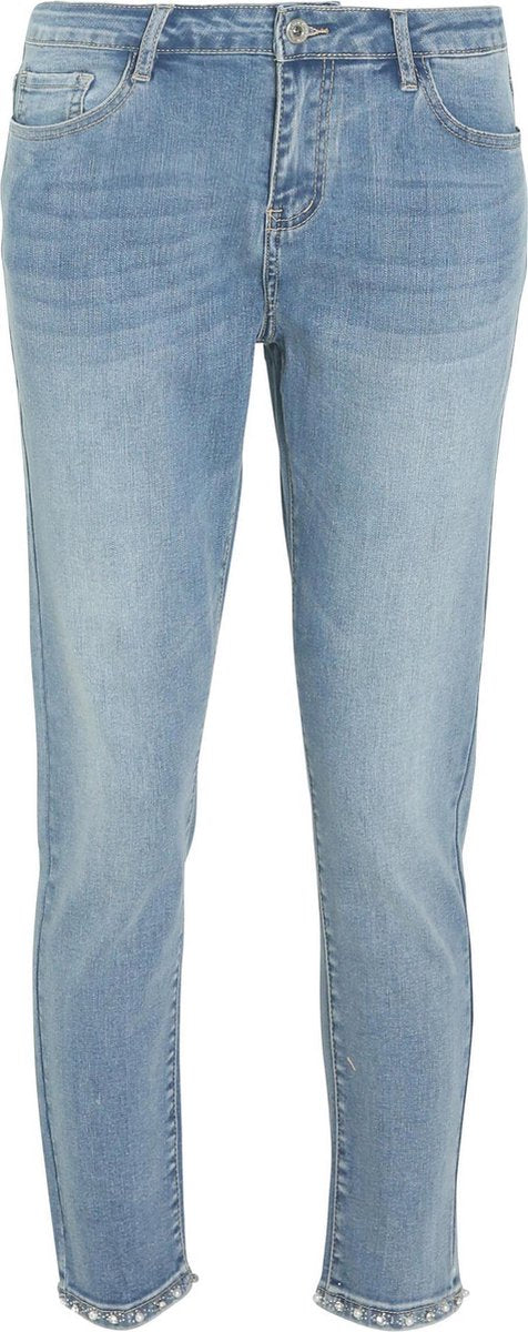 Cassis - Jeans met vlinders en strassteentjes - Denim