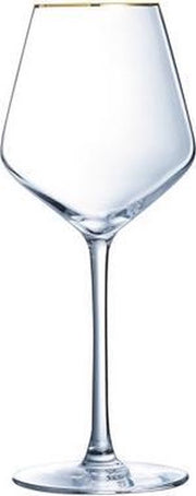 Ultime gouden boord Wijnglas - 38cl - 4 stuks - Wijnglas met gouden rand