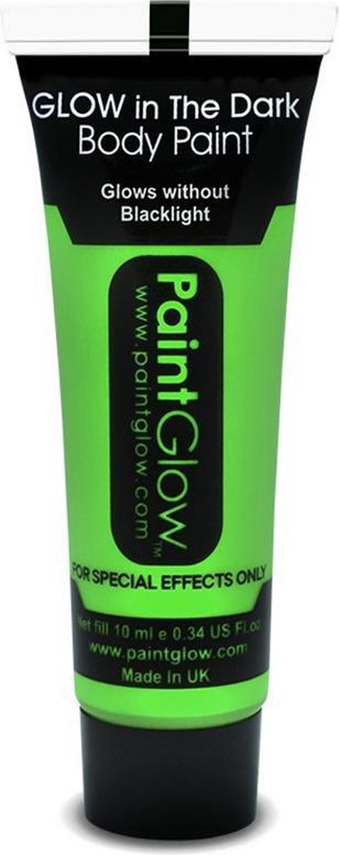 Glow in the Dark Face & Body paint Groen 10 ml