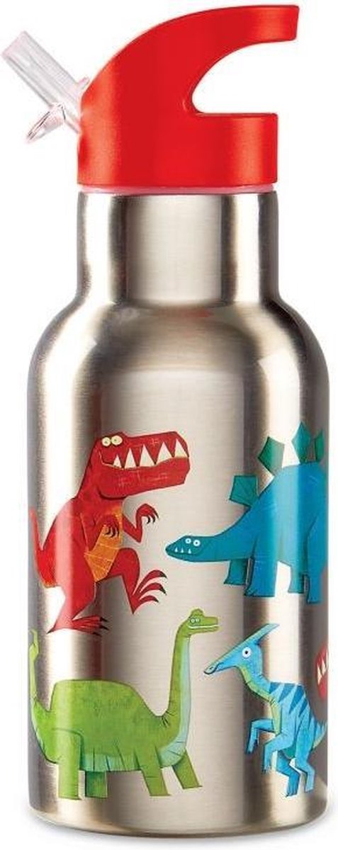 Drinkfles Dinosaurus - 400 ml Stainless steel | Crocodile Creek