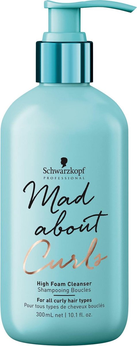 Schwarzkopf Mad About Waves Curls High Foam Cleanser 1000ml -  vrouwen - Voor
