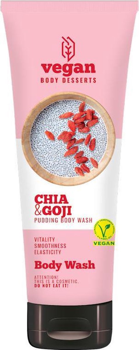 Vegan Desserts - Chia & Goji Pudding Body Wash 200ml.