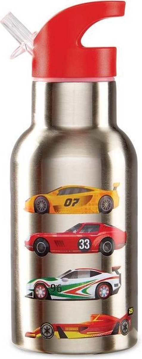 Drinkfles Race Car - 400 ml Stainless steel | Crocodile Creek
