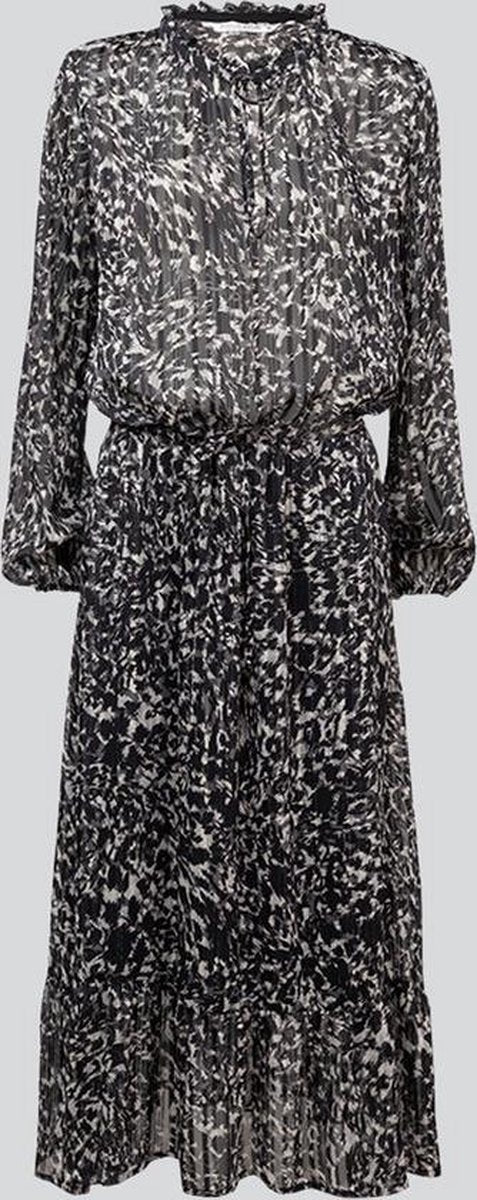 Summum Jurk camouflage lurex - Zwart