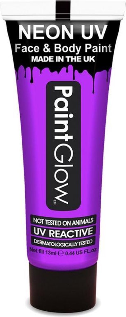 PaintGlow Face & Body Paint Neon Pro Blacklight UV Reactive