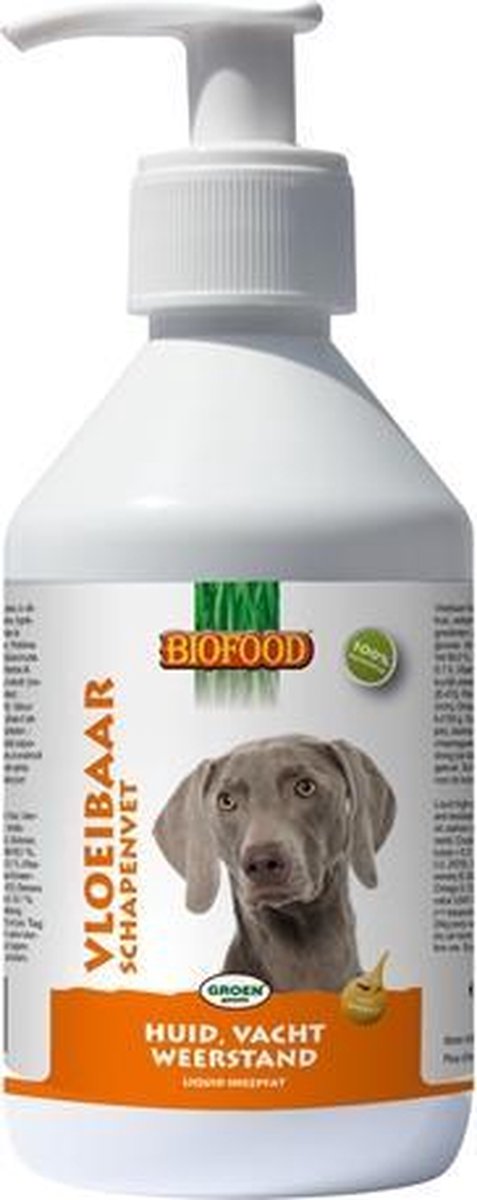 Biofood vloeibaar schapenvet met zalmolie - 250 ml - 1 stuks