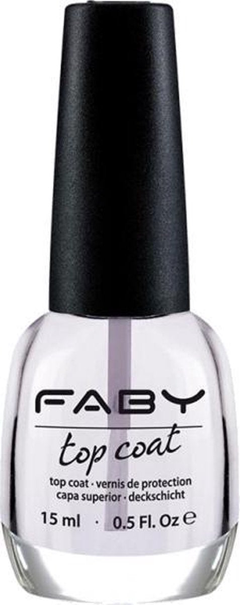 Faby Topcoat Dames 15 Ml Transparant