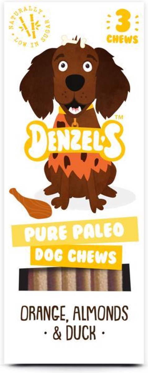 Denzel's Kauwstick - 100% Natuurlijk - Sinaasappel