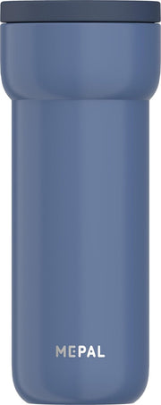 Mepal isoleerbeker Ellipse 475 ml – houdt je drankje 6 uur warm en 10 uur koud – Nordic denim – koffiebeker to go – lekdicht – thermosbeker