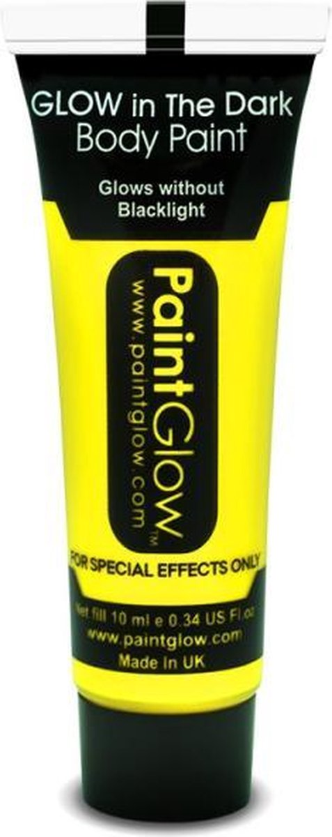 Paintglow - Face & Body Paint - Glow in the Dark - Geel - 12ml