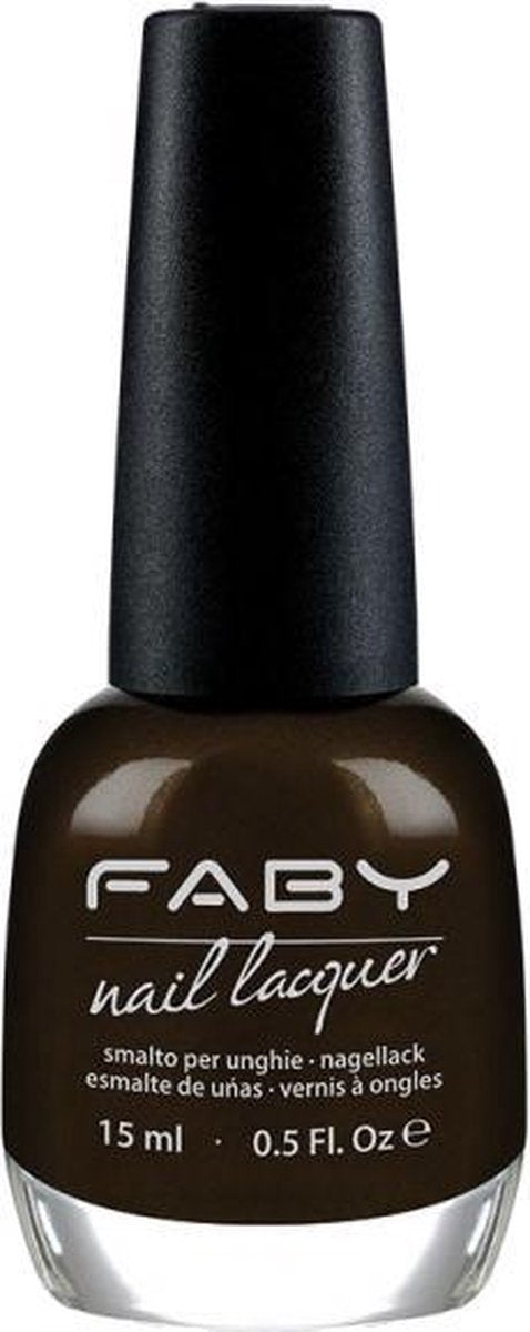 Faby Nagellak Don't Panic Dames 15 Ml Vegan Zwart