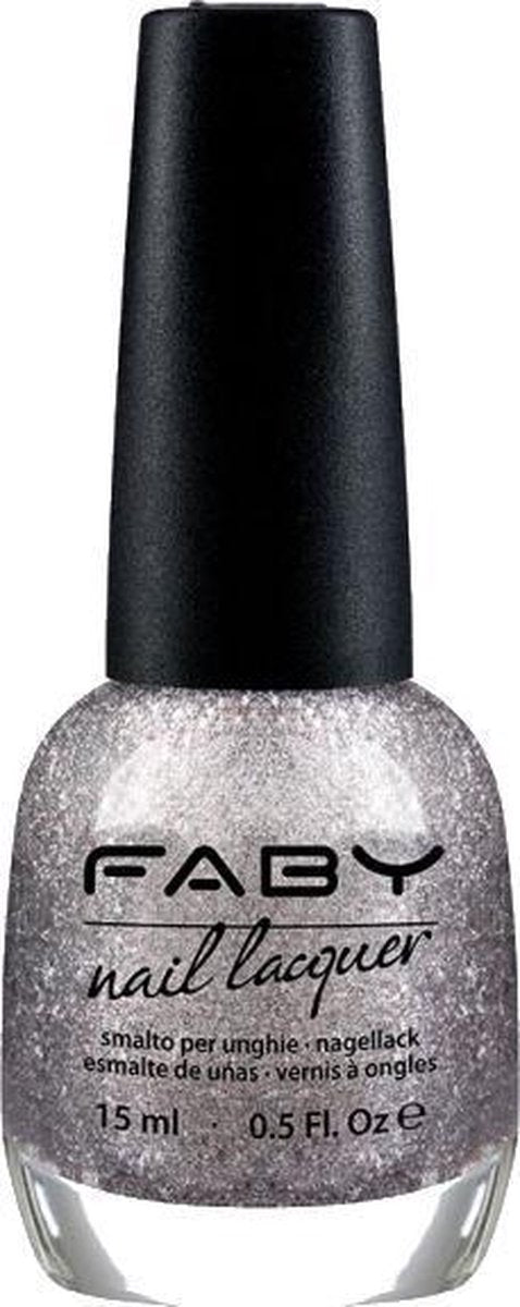 Faby Nagellak Meteor Shower Dames 15 Ml Vegan Zilvergrijs
