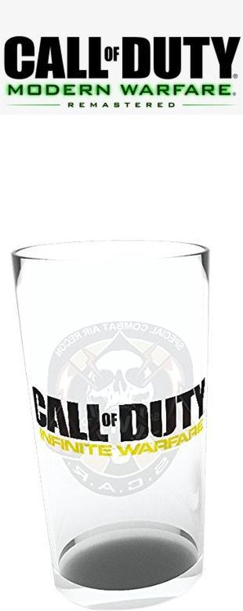CoD Infinite Warfare - Scar Pint Glass - bekend van de ps4 game call of duty