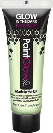 Transparante Glow in the Dark schmink/make-up tube 12 ml - Lichtgevende schmink/make-up thema