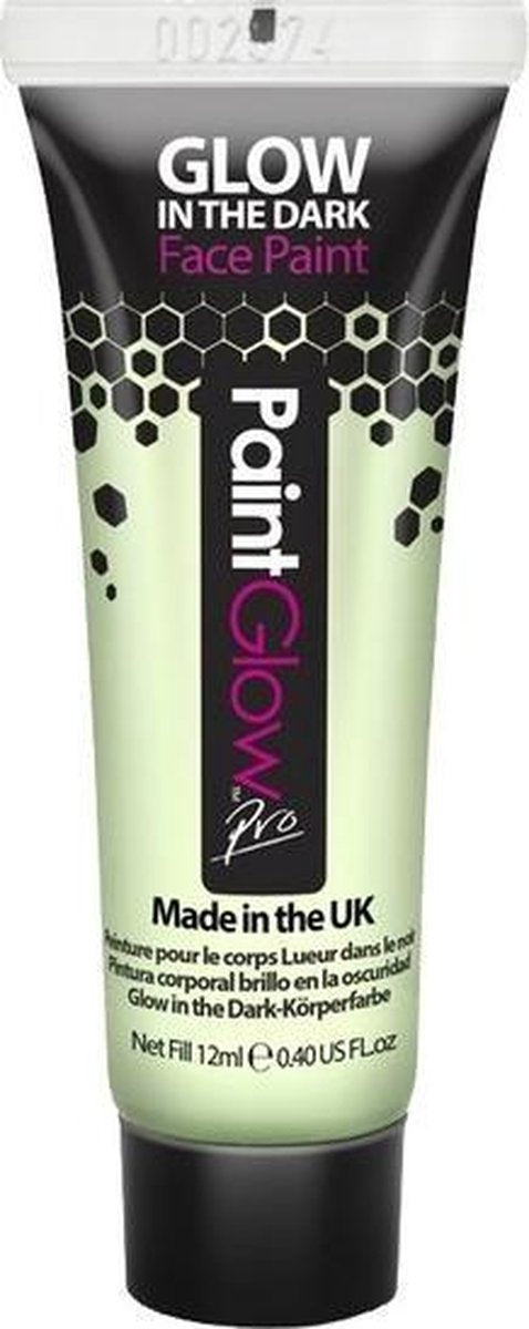 Transparante Glow in the Dark schmink/make-up tube 12 ml - Lichtgevende schmink/make-up thema