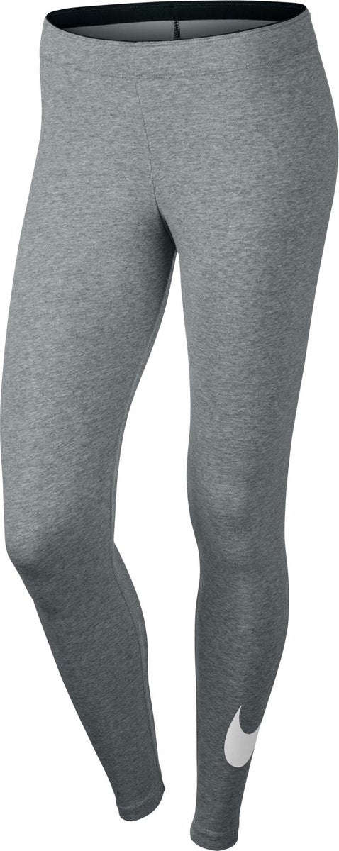 Nike W Nsw Lggng Club Logo2 Sportlegging Dames - Dk Grey Heather/(White)