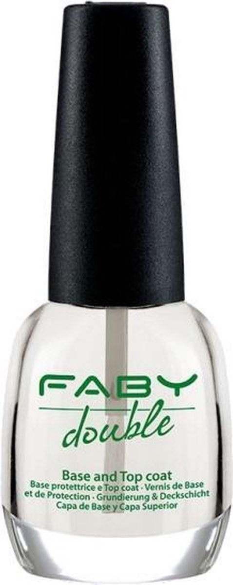 Faby Base- En Topcoat Double Dames 15 Ml Transparant