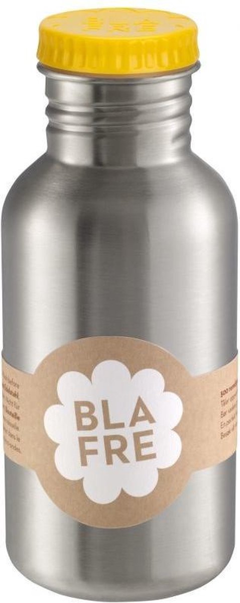 Coole stalen drinkfles 500ml Felgeel | Blafre
