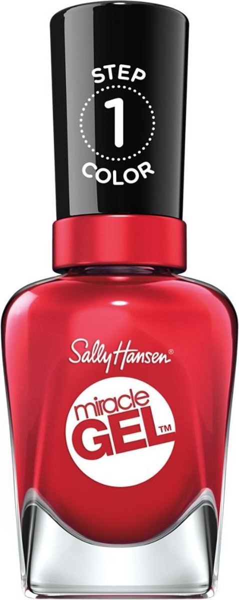Sally Hansen Miracle Gel Gelnagellak - 444 Off with her Red!