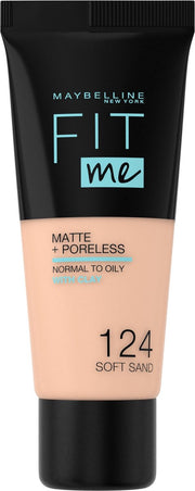 Maybelline Fit Me Matte & Poreless Foundation - 124 Soft Sand