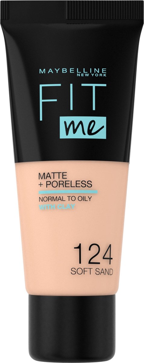 Maybelline Fit Me Matte & Poreless Foundation - 124 Soft Sand
