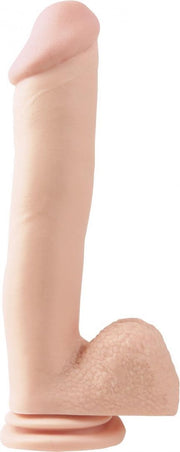 12" Dong with Suction Cup - Flesh - Realistic Dildos -