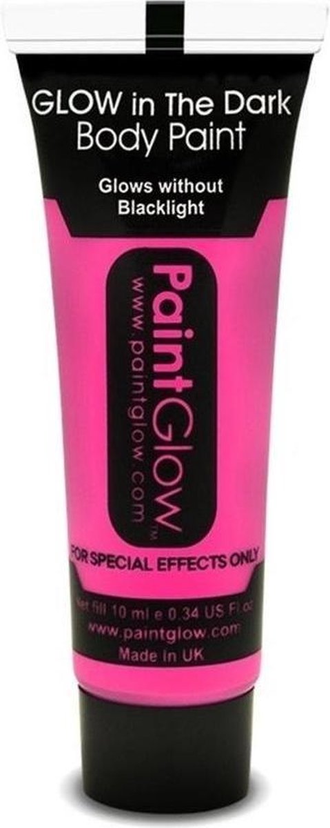 Paintglow - Face & Body Paint - Glow in the Dark - Roze - 12ml