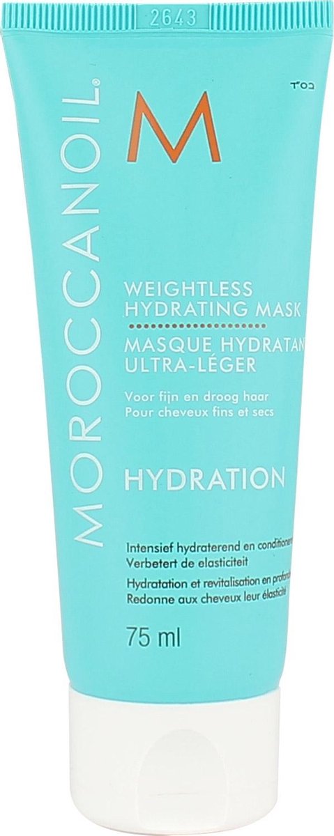 Moroccanoil Weightless Hydrating Haarmasker 75 ml - Haarmasker droog haar