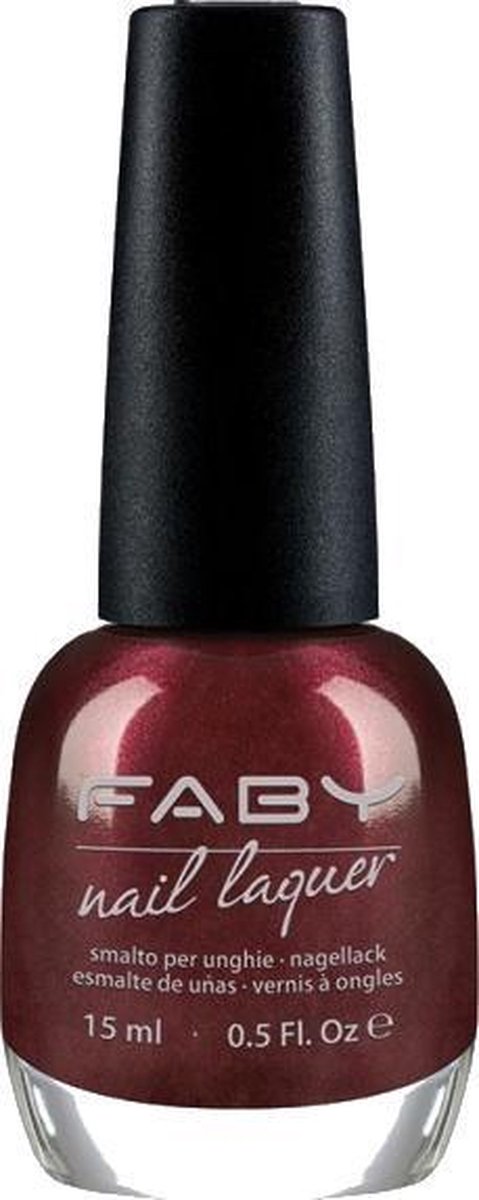 Faby ​​​​​​​nagellak Euphoria In A Glass Dames 15 Ml Vegan Wijnrood