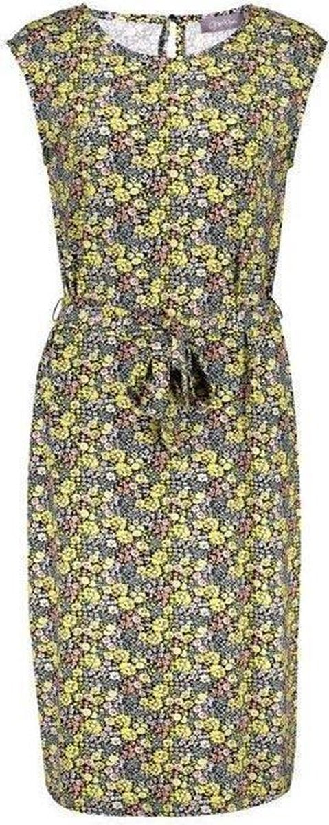 Geisha Jurk Sleeveless Yellow Flowers S