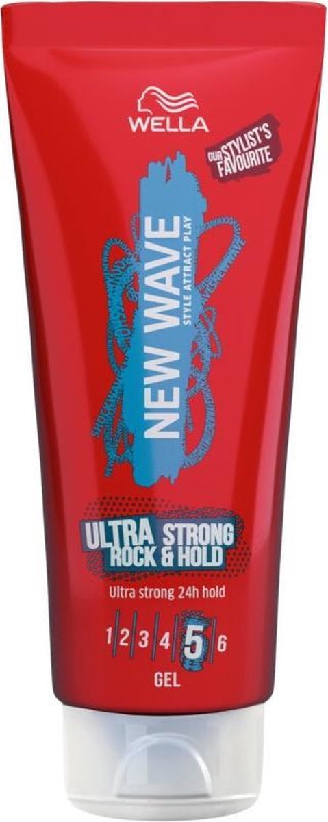 Wella New Wave Rock & Hold 200 ml - 6 x 200 ml - Gel - Voordeelverpakking