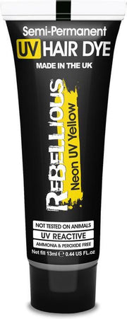 PaintGlow UV Rebellious Colours semi permanente haarverf 13 ml UV Geel