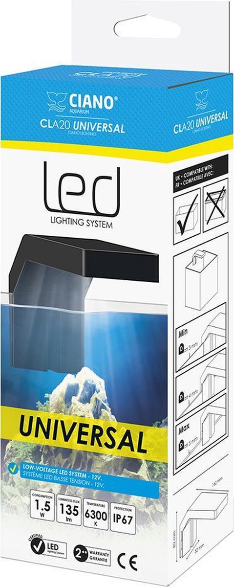 Ciano CKA20 Universal Led Zwart