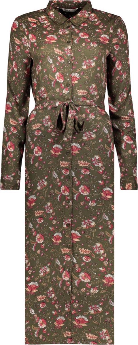 ONLY KLEED DAMES BELLISA KAKI GEBLOEMD L