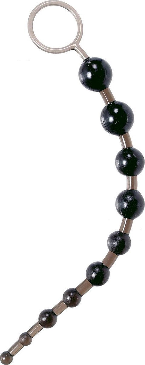 California Exotic Novelties X-10 Beads - Anale Kralen - Zwart - Ø 30 mm